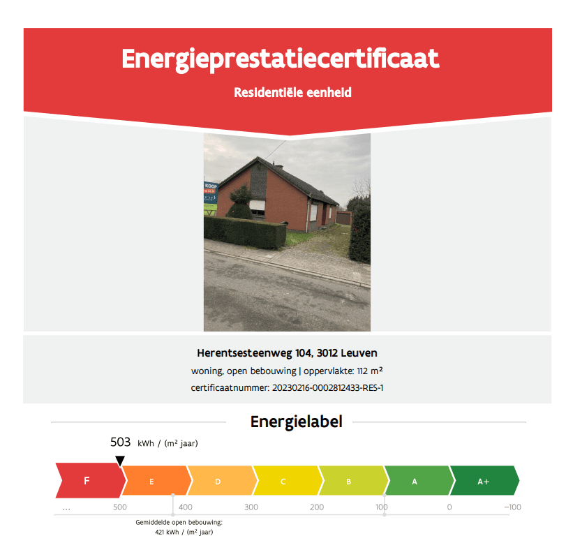 start epc voor renovaties epc label F